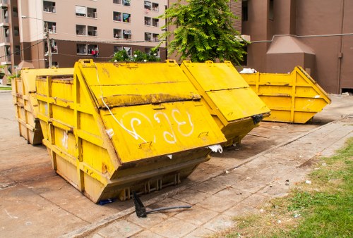 Construction site with proper waste clearance in Sydenham